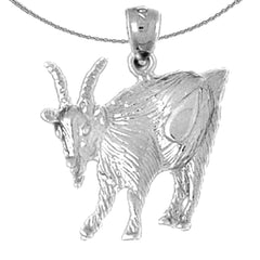10K, 14K or 18K Gold Goat Pendant