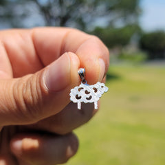 14K or 18K Gold Sheep Pendant