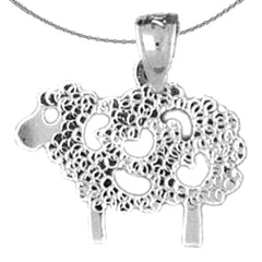 14K or 18K Gold Sheep Pendant
