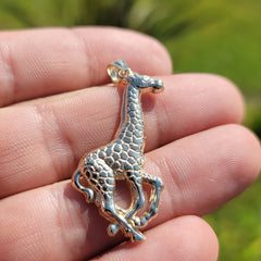 Giraffenanhänger aus 10 Karat, 14 Karat oder 18 Karat Gold