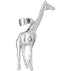 14K or 18K Gold Giraffe Pendant