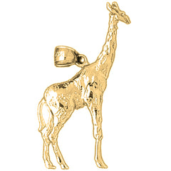 10K, 14K or 18K Gold Giraffe Pendant