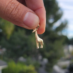 10K, 14K or 18K Gold Giraffe Pendant