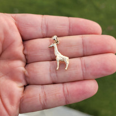 Giraffenanhänger aus 10 Karat, 14 Karat oder 18 Karat Gold