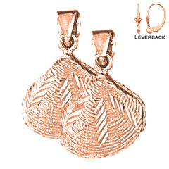 14K or 18K Gold Shell Earrings