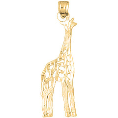 14K or 18K Gold Giraffe Pendant
