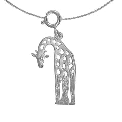 Giraffenanhänger aus 14 Karat oder 18 Karat Gold