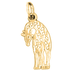 14K or 18K Gold Giraffe Pendant