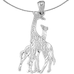 Giraffenanhänger aus 14 Karat oder 18 Karat Gold