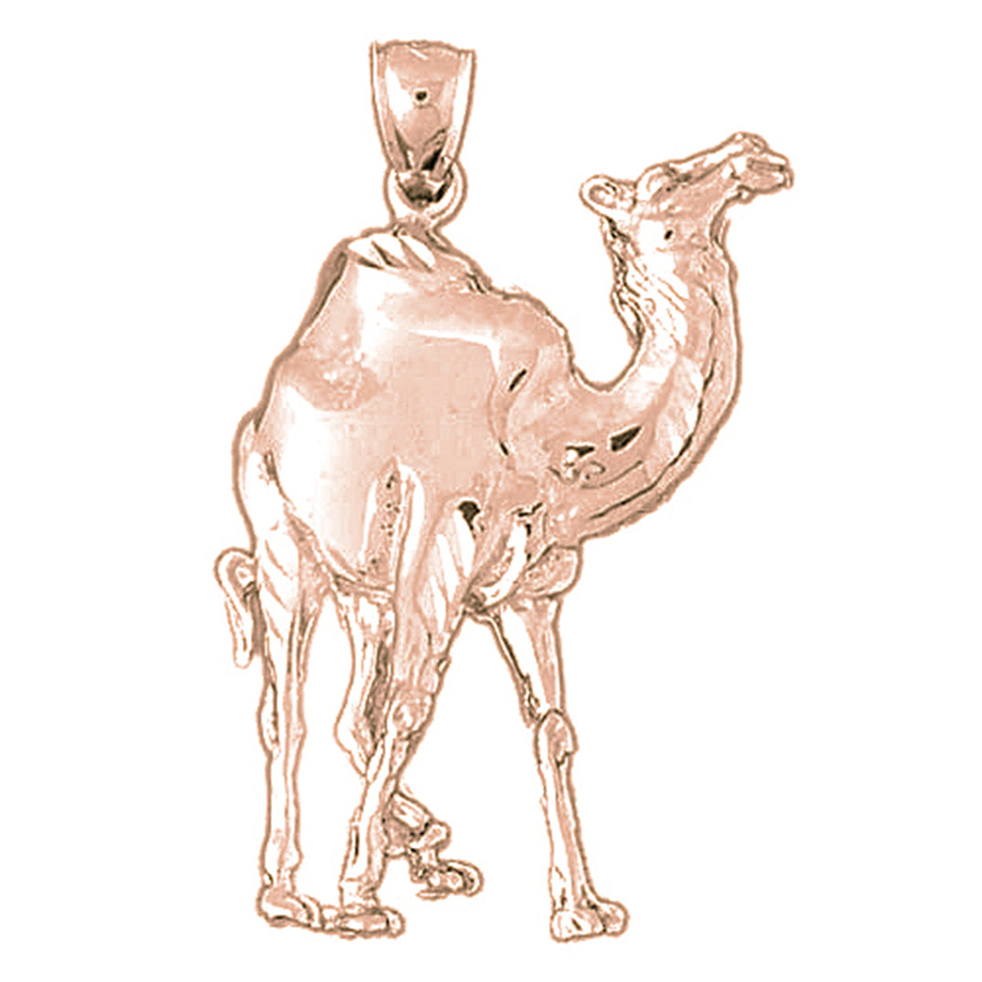 10K, 14K or 18K Gold Camel Pendant