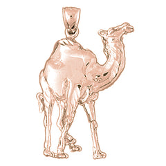 10K, 14K or 18K Gold Camel Pendant