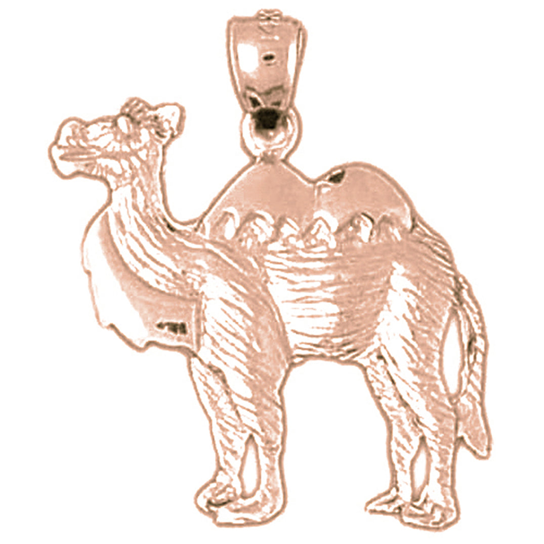 10K, 14K or 18K Gold Camel Pendant