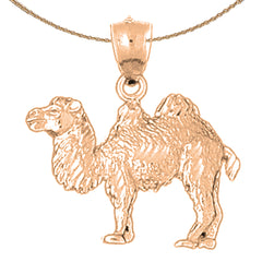 10K, 14K or 18K Gold Camel Pendant