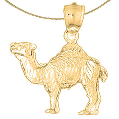10K, 14K or 18K Gold Camel Pendant
