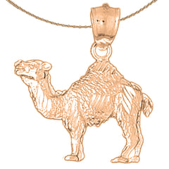 10K, 14K or 18K Gold Camel Pendant