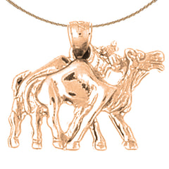 Colgante Camello de Oro de 10K, 14K o 18K