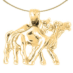 Colgante Camello de Oro de 10K, 14K o 18K