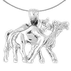 Colgante Camello de Oro de 10K, 14K o 18K