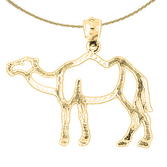 14K or 18K Gold Camel Pendant