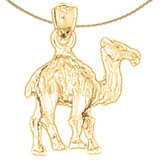 10K, 14K or 18K Gold 3D Camel Pendant
