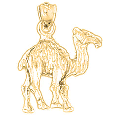 10K, 14K or 18K Gold 3D Camel Pendant