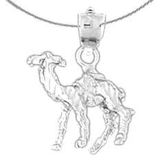 10K, 14K or 18K Gold 3D Camel Pendant