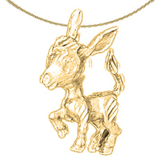 10K, 14K or 18K Gold Camel Pendant
