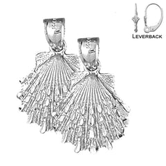 14K or 18K Gold Shell Earrings