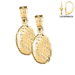 14K or 18K Gold Shell Earrings