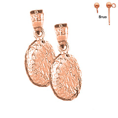 14K or 18K Gold Shell Earrings