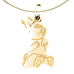 Colgante Conejo de Oro de 14K o 18K
