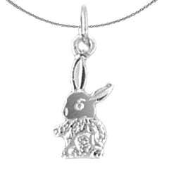 14K or 18K Gold Rabbit Pendant