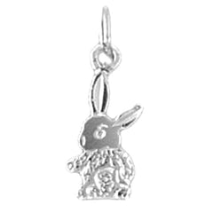 14K or 18K Gold Rabbit Pendant