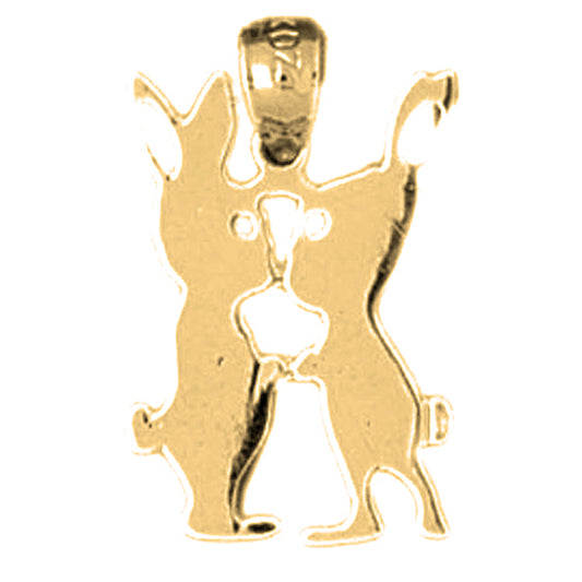 14K or 18K Gold Rabbit Pendant