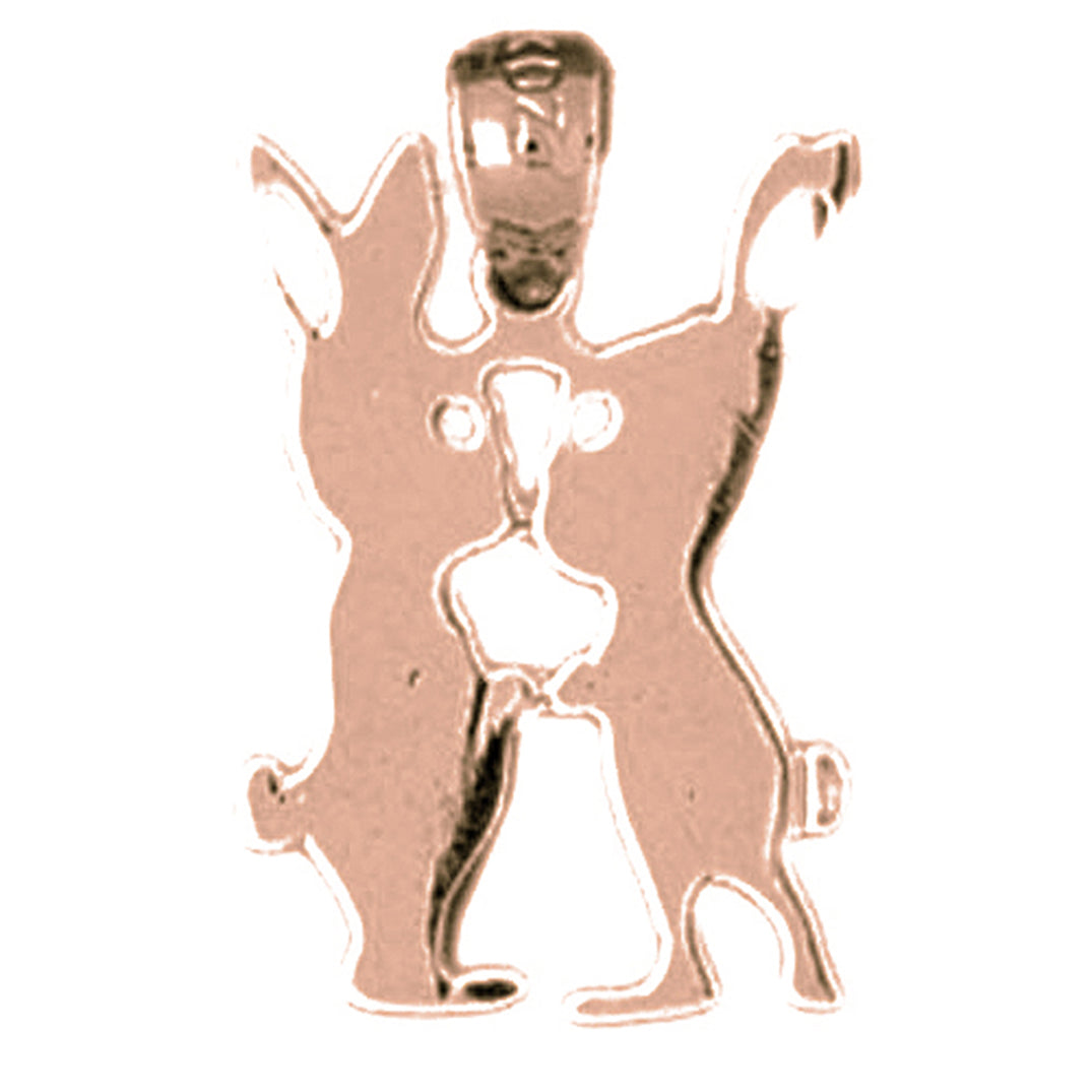 14K or 18K Gold Rabbit Pendant