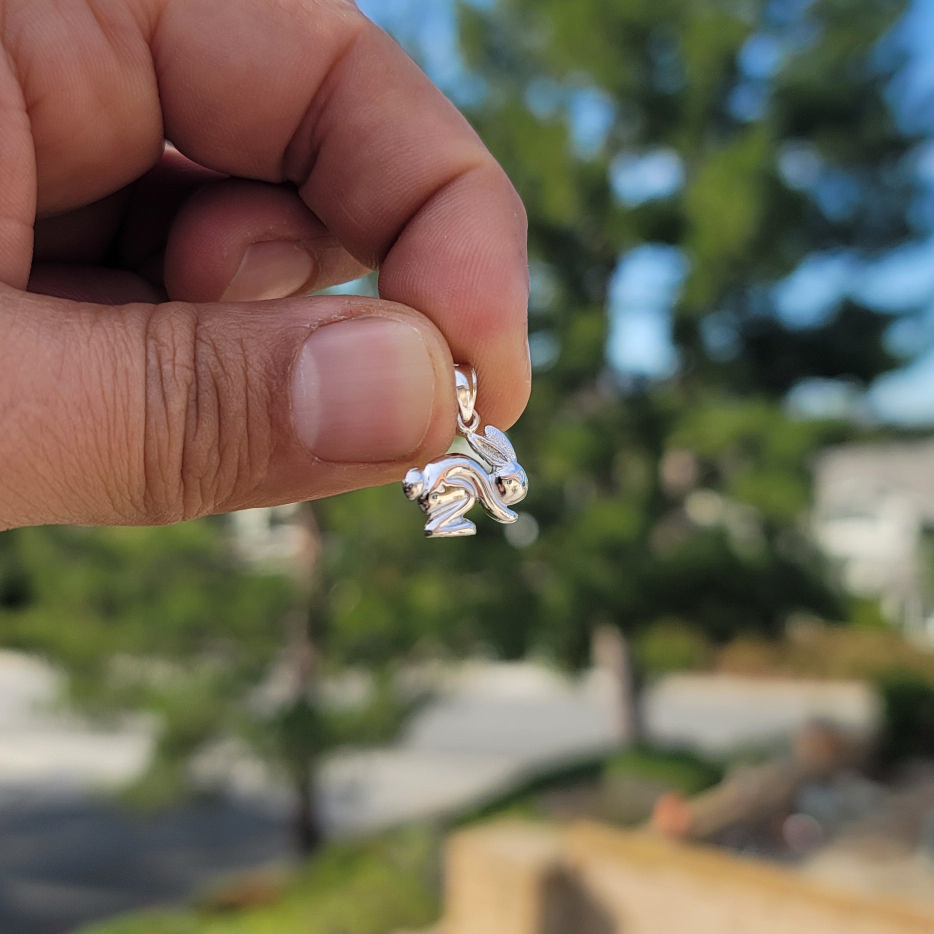 14K or 18K Gold Rabbit Pendant