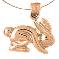 Colgante Conejo de Oro de 14K o 18K