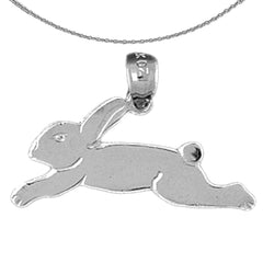 14K or 18K Gold Rabbit Pendant