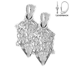 14K or 18K Gold Otter Earrings