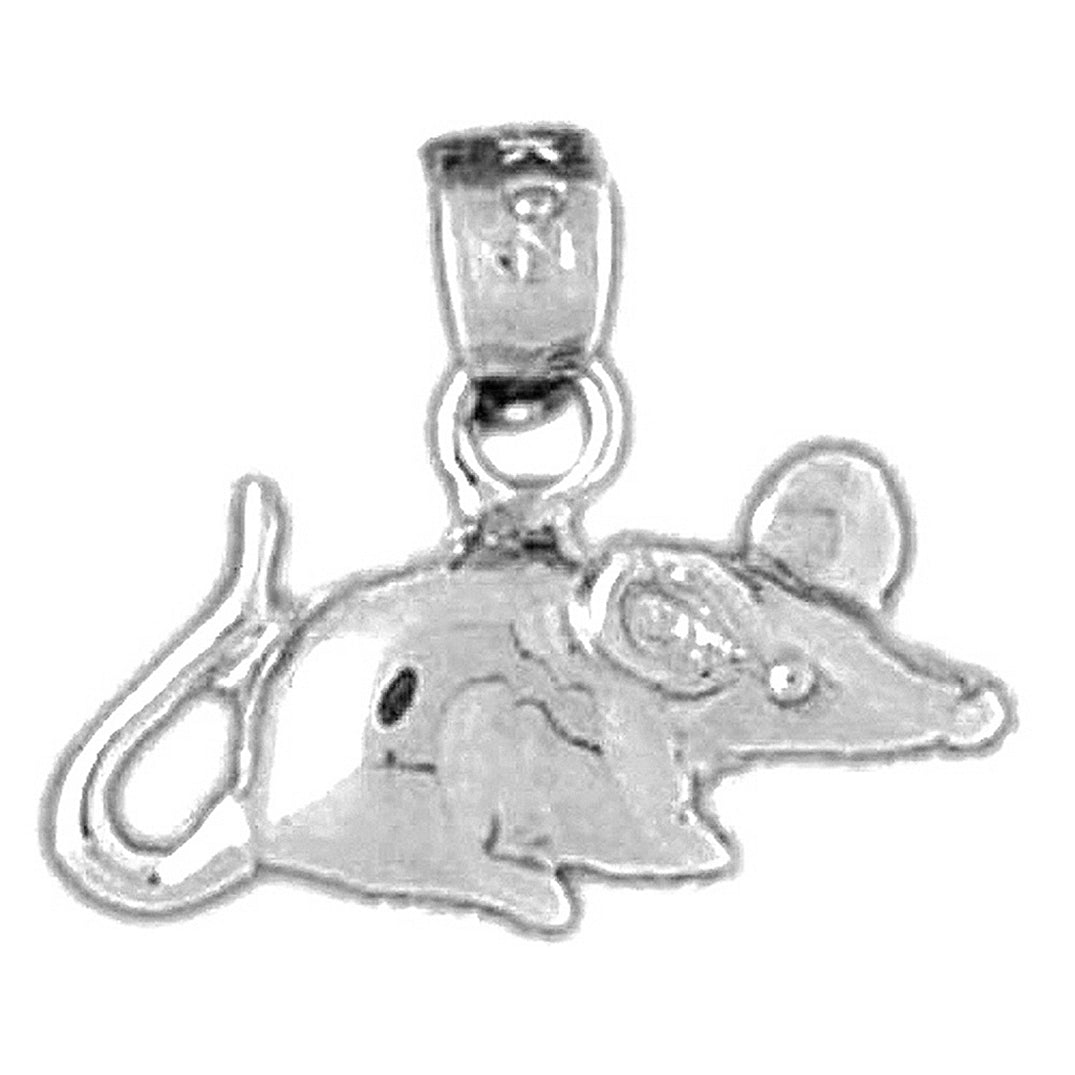 14K or 18K Gold Mouse Pendant