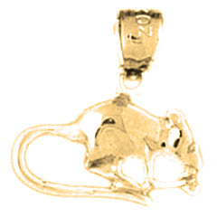 14K or 18K Gold Mouse Pendant