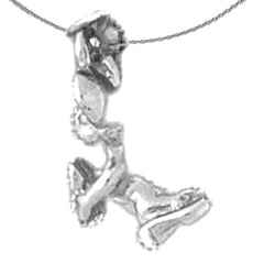 10K, 14K or 18K Gold 3D Mouse Pendant