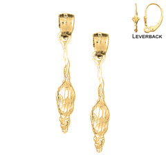 14K or 18K Gold Rat Earrings