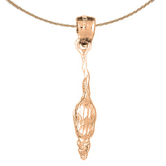 14K or 18K Gold Rat Pendant