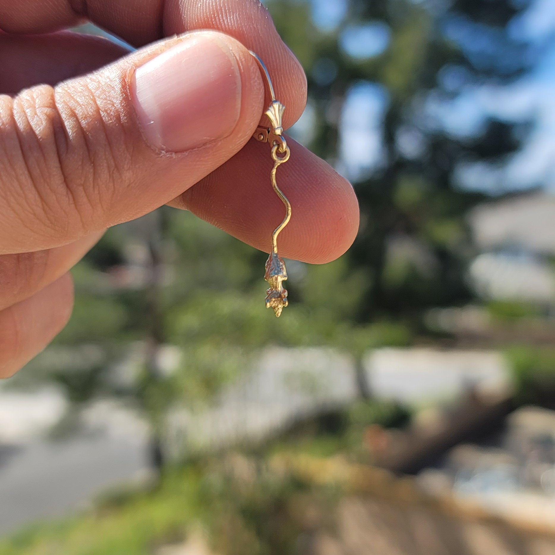 14K or 18K Gold Rat Pendant