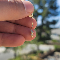 14K or 18K Gold Rat Pendant