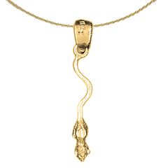 14K or 18K Gold Rat Pendant