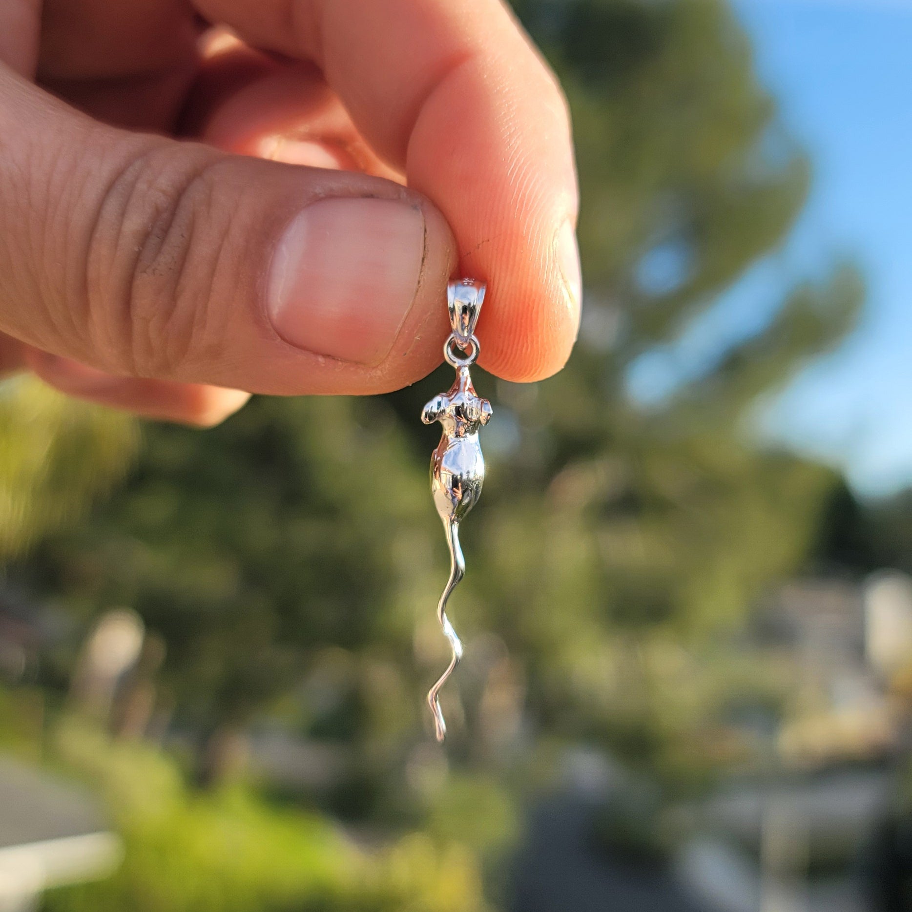 14K or 18K Gold Rat Pendant