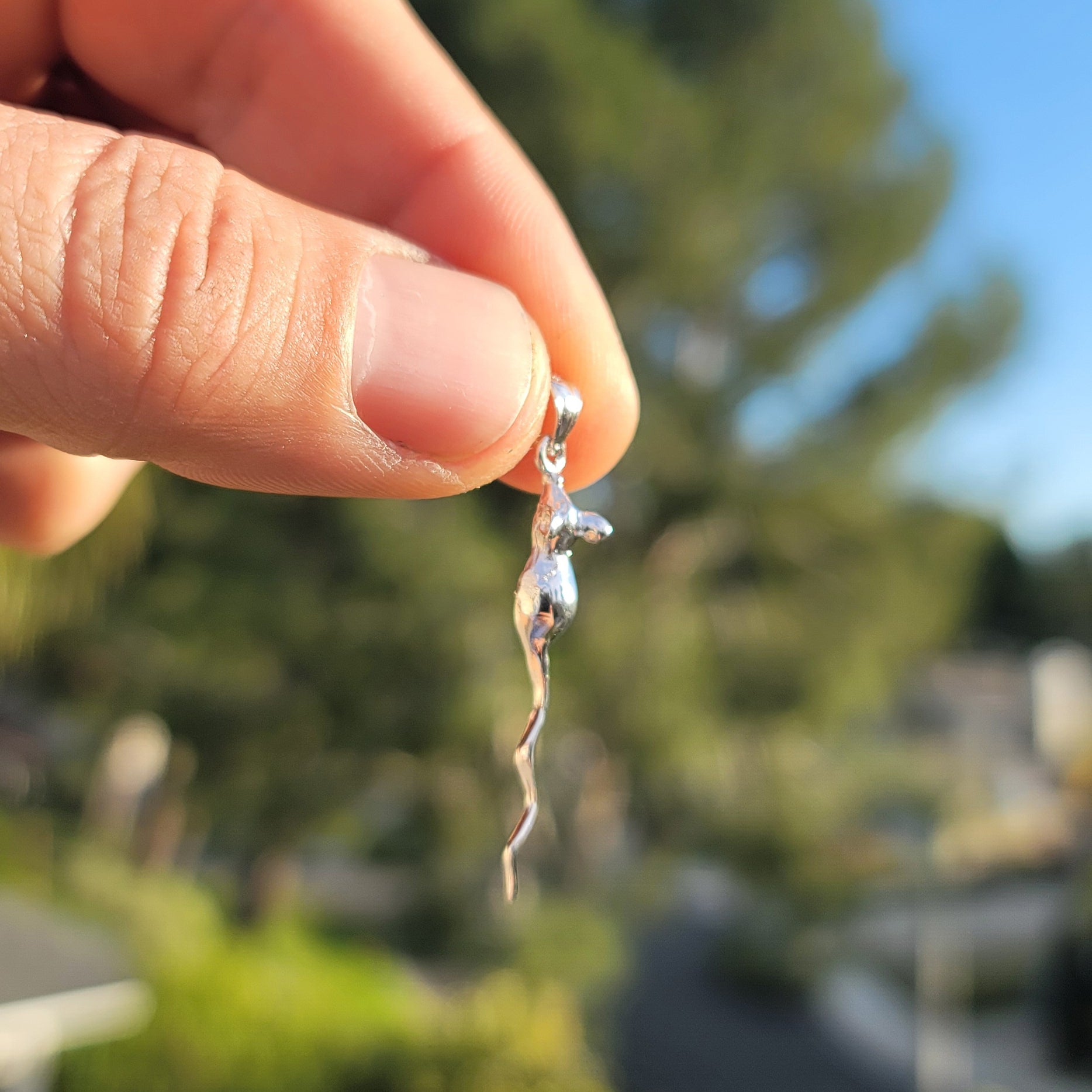 14K or 18K Gold Rat Pendant