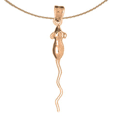 14K or 18K Gold Rat Pendant